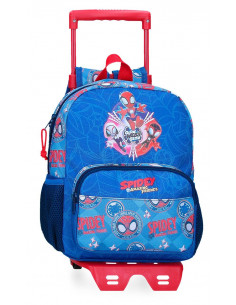 MOCHILA ADAP. 28CM. C/CARRO. SPIDEY POWER OF 3